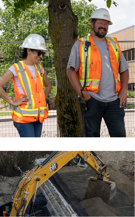 travail en excavation